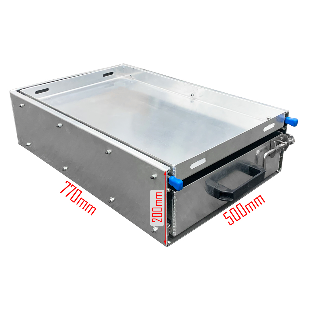 500mm Wide Aluminium Ute Canopy Slide Drawer with Tray