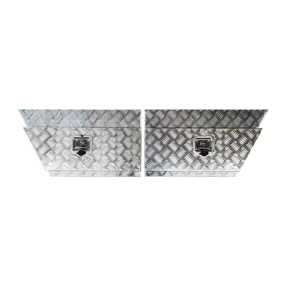 750x250x400mm Checker Plate Aluminium Under Tray Tool Boxes