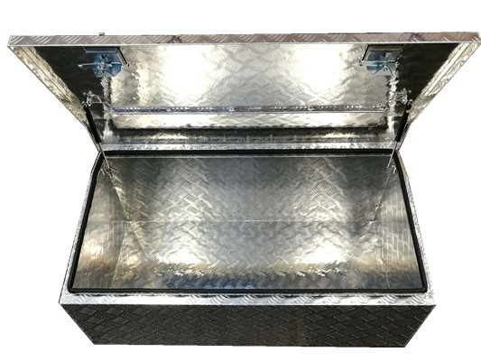 1500x600x500mm Checker Plate Chest Top Open Aluminium Tool Box 