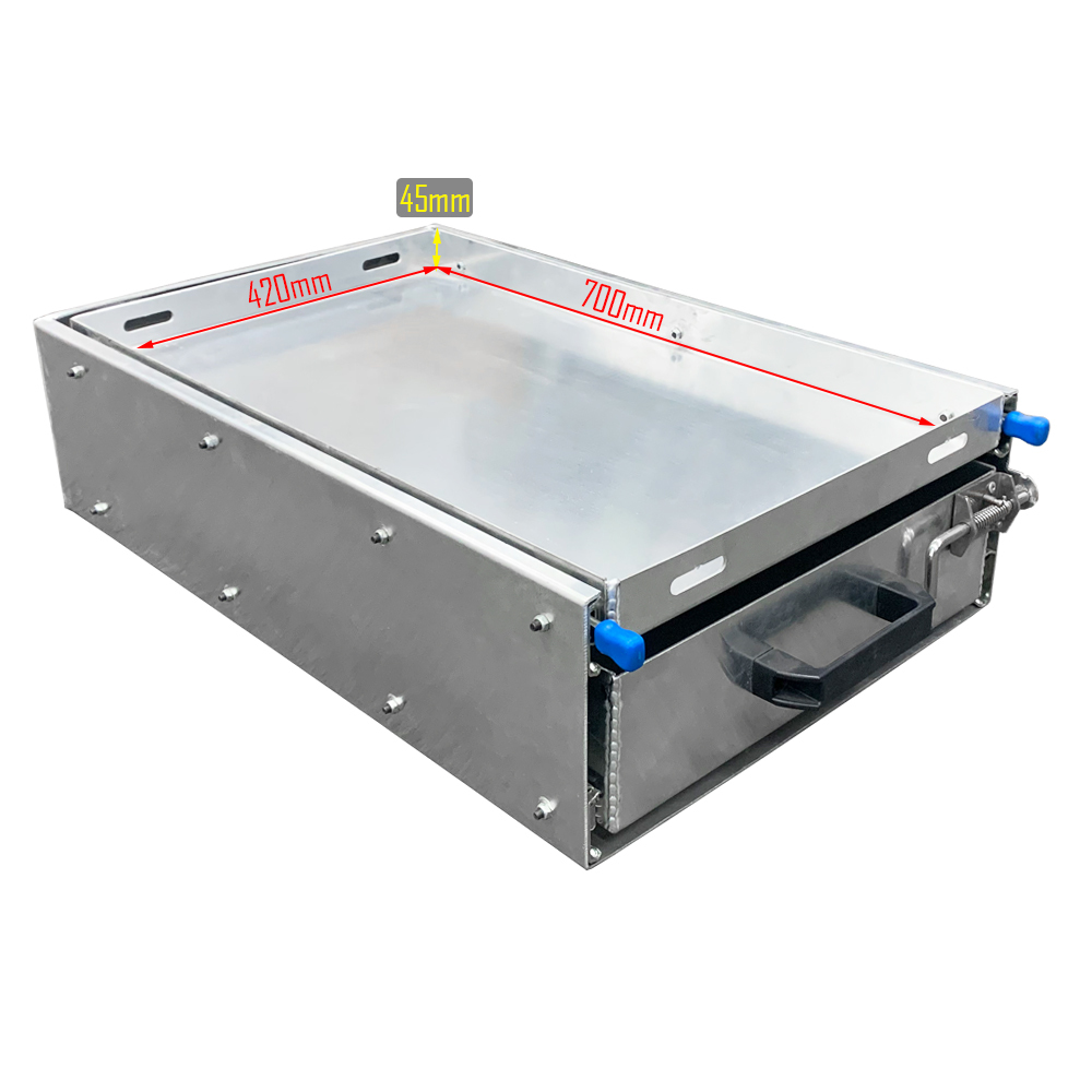 500mm Wide Aluminium Ute Canopy Slide Drawer with Tray