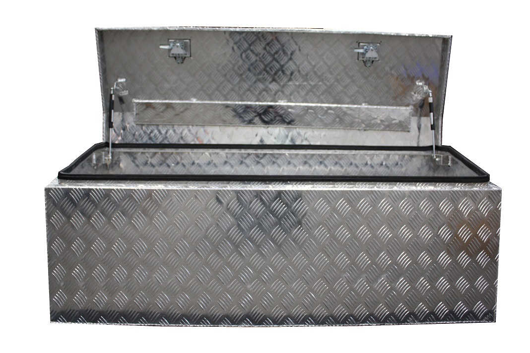 1500x600x500mm Checker Plate Chest Top Open Aluminium Tool Box 