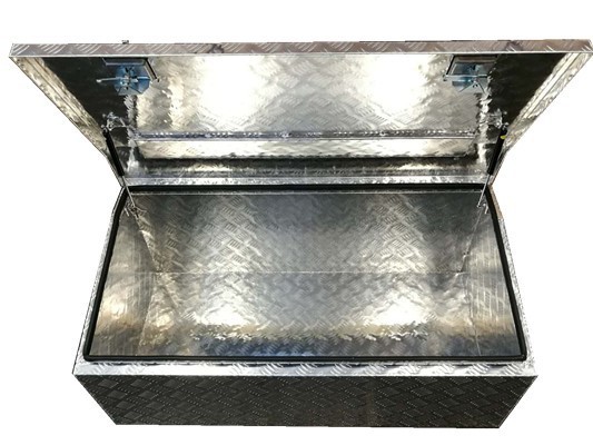 1200x600x500mm Checker Plate Chest Top Open Aluminium Tool Box 