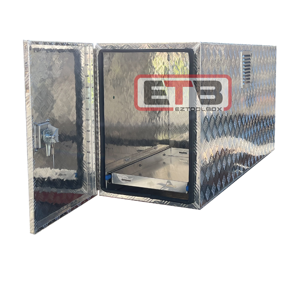 Aluminium Caravan Trailer Tool Box for Generator or Webber BBQ