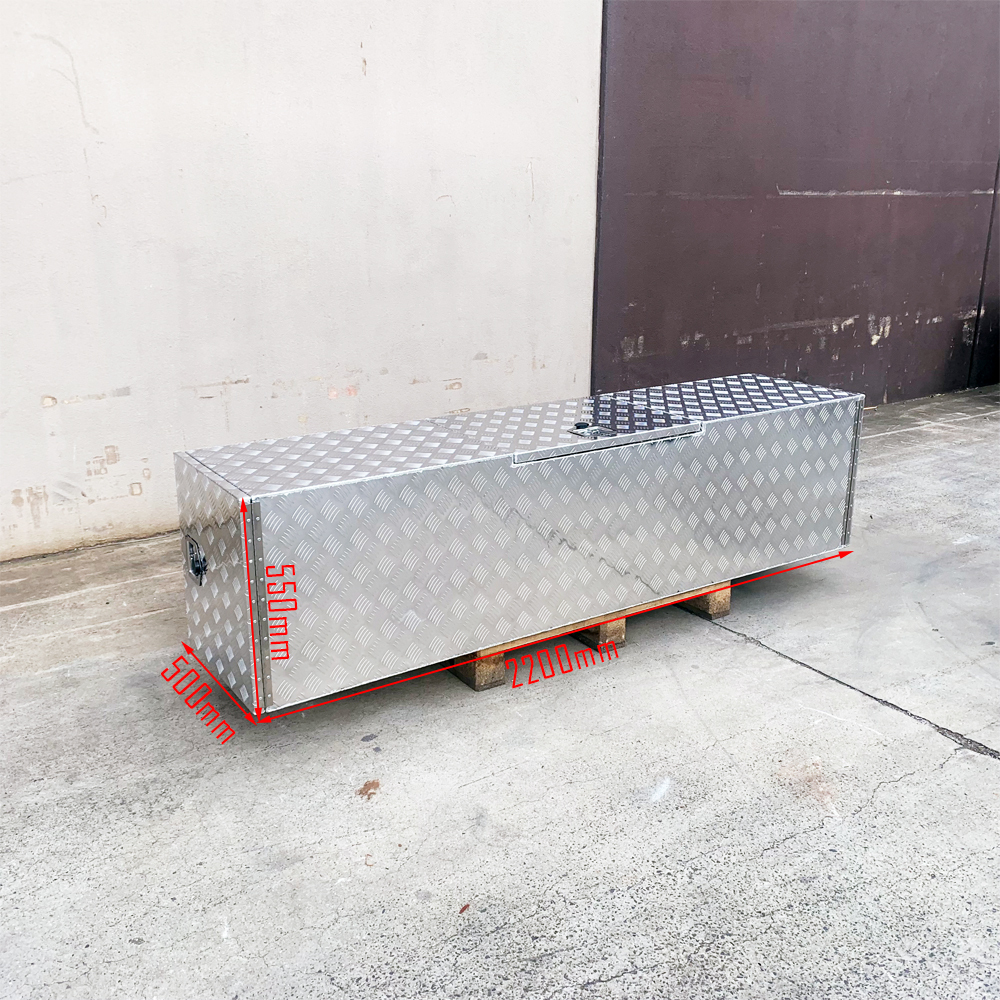 Aluminium Caravan Trailer Tool Box for Generator, Webber BBQ and Gas Bottle