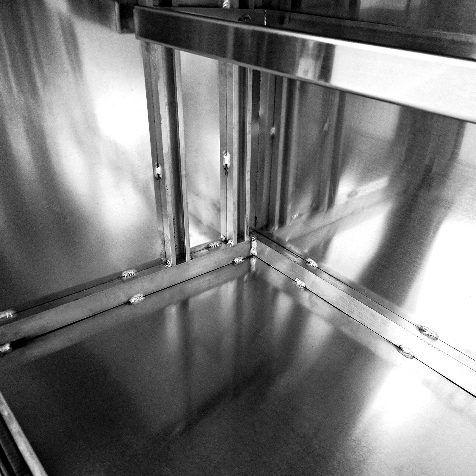 1200x600x850mm Flat Plate Full Door Aluminium Ute Toolbox
