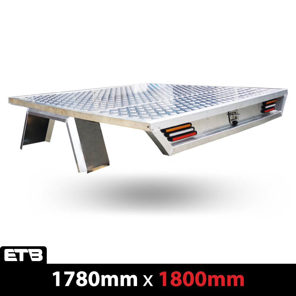1780W x 1800L mm (Deck Only) Deluxe Premium Tapered Aluminium Tray With 1700mm Trundle Drawer