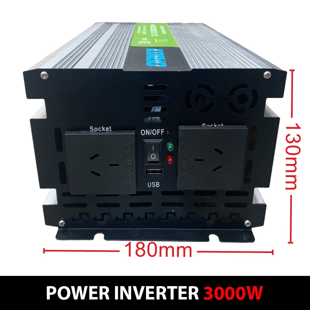 Power Inverter 12V to 240V Pure Sine Wave 3000W/6000W