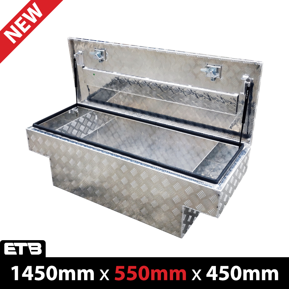 Buy 1450x550x450mm Aluminium Tub Top Open Tool Box Online