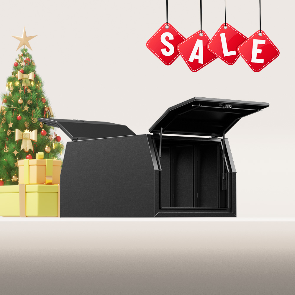 Black 1100mm Aluminium Canopy