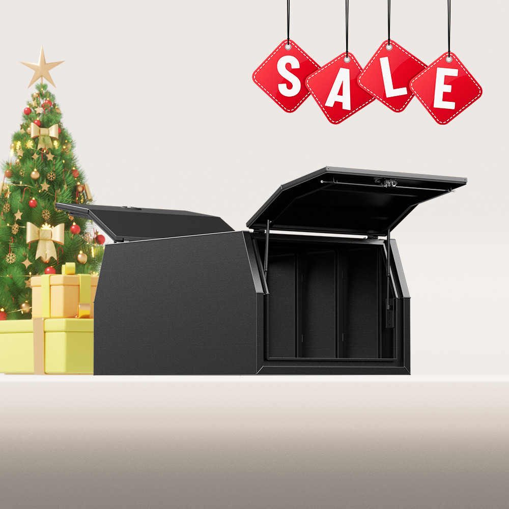 Black 1200mm Aluminium Canopy