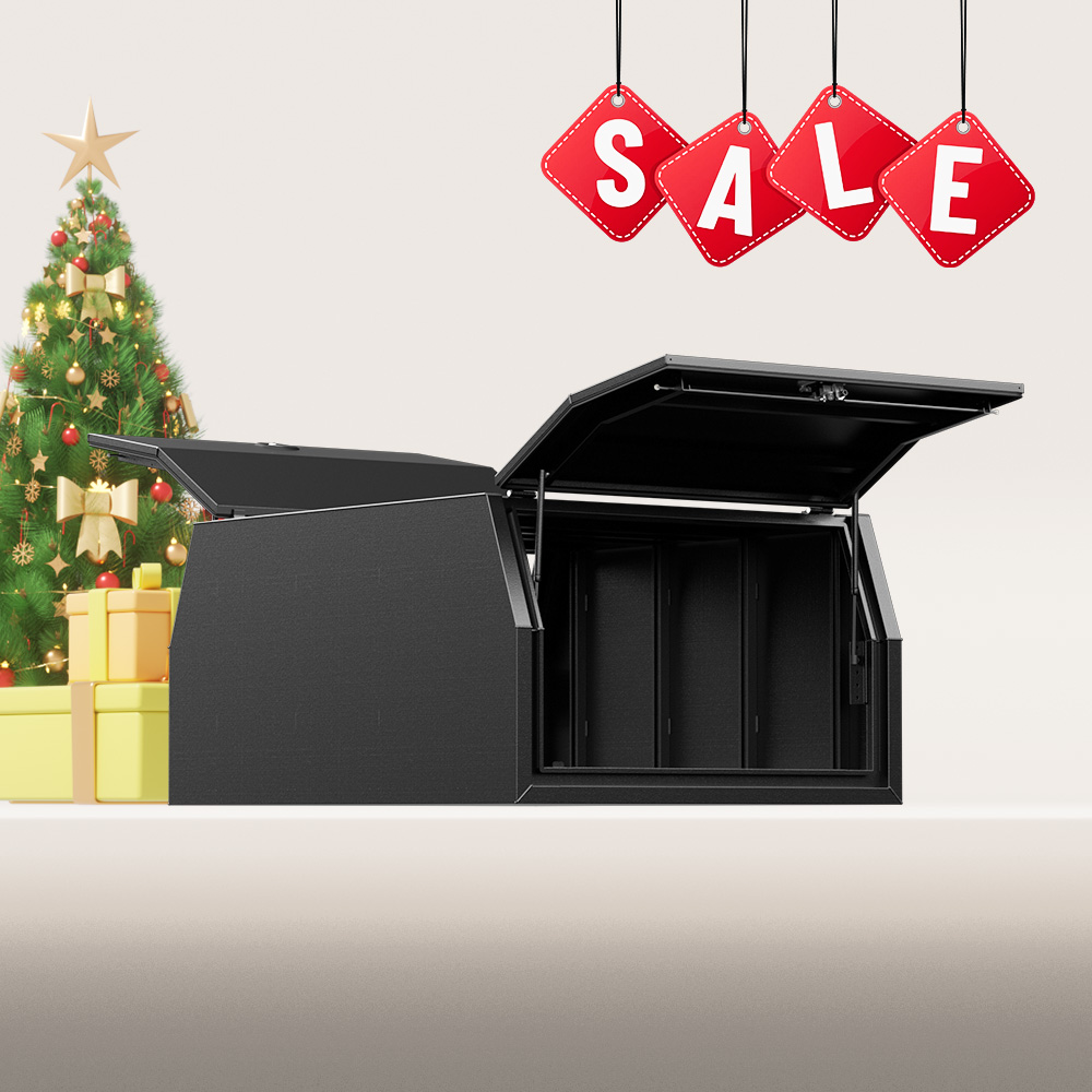 Black 1400mm Aluminium Canopy