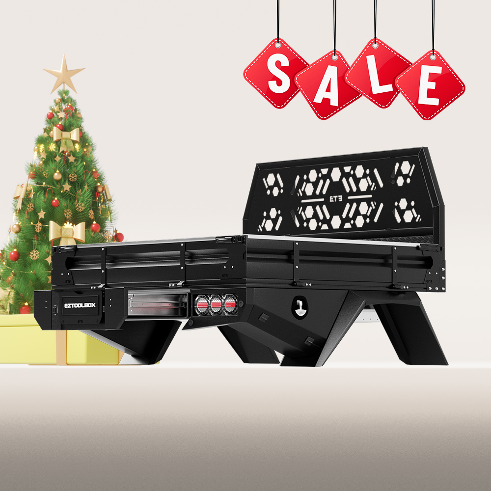 Black 1650mm Aluminium Full Tray Setup