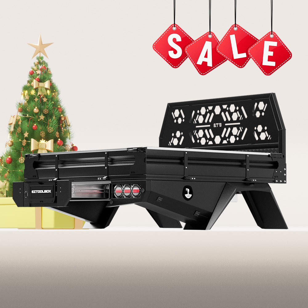 Black 1850mm Aluminium Full Tray Setup