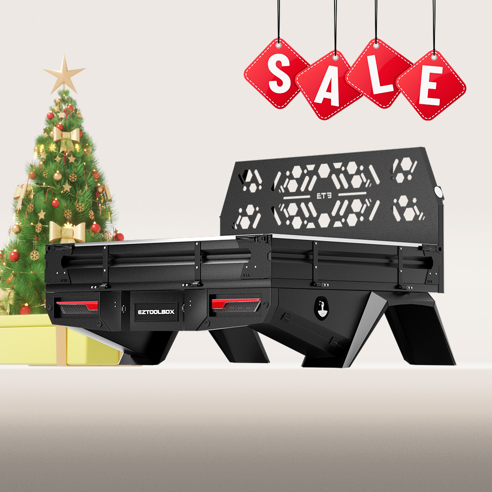 Black 1700mm Aluminium Full Xceed Tray Setup