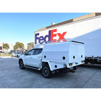 White Ute Tray and Canopy Package for Triton