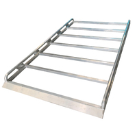 Aluminium Full Roof Rack 2.5m x 1.4m with Wind Deflector