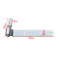 275mm Zinc Plated Tray Side Board Hinge (Strap Gudgeon Nylon Bush) Utes Trailers