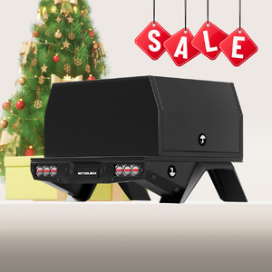 1600 Aluminium Tray & 1400 Canopy Package – Black