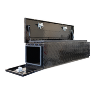 1560x500x500mm Black Aluminium 3 Door Camper Toolbox
