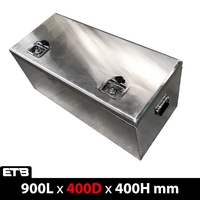 900x400x400mm Flat plate Aluminium Top Open Tool Box