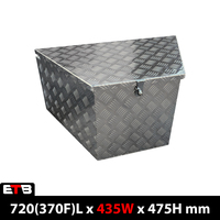 720(370F)Lx435Wx475H mm Aluminium Drawbar Tool Box