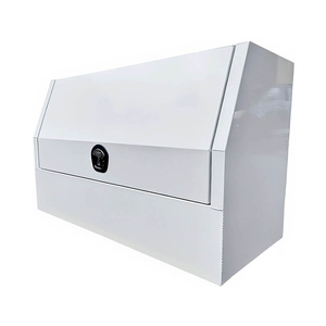 White 1400x600x850mm Flat Plate Half Door Aluminium Toolbox