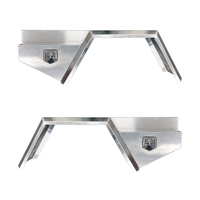 600mm Flat Plate Under Tray Tool Box + Flare Mud Guards