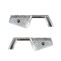 600mm Checker Plate Under Tray Tool Box + Flare Mud Guards