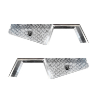 900mm Checker Plate Under Tray Tool Box + Flare Mud Guards