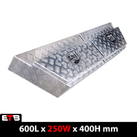 600x250x400mm Checker Plate Aluminium Under Tray Tool Boxes