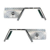 750mm Checker Plate Under Tray Tool Box + Flare Mud Guards