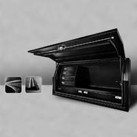 1800x600x850mm Black Aluminium Toolbox With Drawers