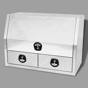 1400x600x850mm Flat Plate Half Open with 2 Drawers Toolbox