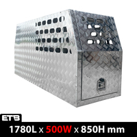 500mm Checker Plate Aluminium Half Dog Box