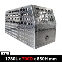 700mm Checker Plate Aluminium Full Dog Box