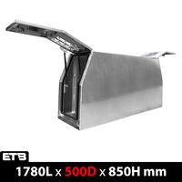 500mm Meshed-windows Flat Aluminium Gullwing Canopy Full Dog Box