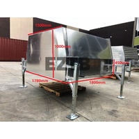 1780mm x 1800mm x 1000mm High Jack Off Flat Plate Aluminium Canopy