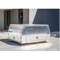 1800 x 1m High 3 Doors Jack Off Flat Plate Aluminium Canopy