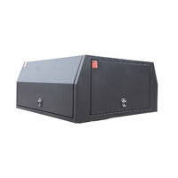 Black 3 Doors 1800mm Flat Plate Aluminium Ute Canopy
