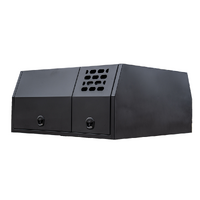 1600mm 1m High Aluminium Ute Canopy with 1/4 Dog Box - Black 