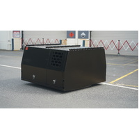 Black 1800mm 1m High Aluminium Ute Canopy With 1/4 Dog Box