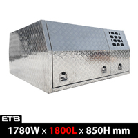 1800mm Checker Plate Aluminium Ute Canopy With Dog Box Section