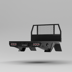 Black 1650mm Aluminium Tray with Headboard
