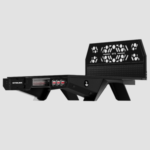 Black Aluminium Tray 2450mm with Trundle Drawer for Sinlge Cab