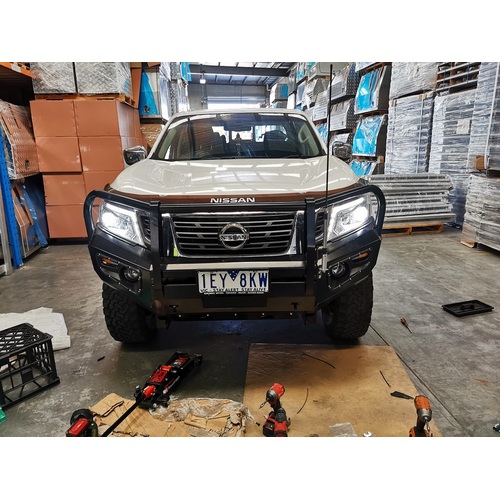 Nissan Navara NP300 3 Loop Bull Bar 2014-2020 - ezToolbox Aluminium Ute Trays, Aluminium Canopies and Alloy Toolboxes