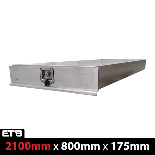 2100mm Under Tray Trundle Drawer   - ezToolbox Aluminium Ute Trays, Aluminium Canopies and Alloy Toolboxes