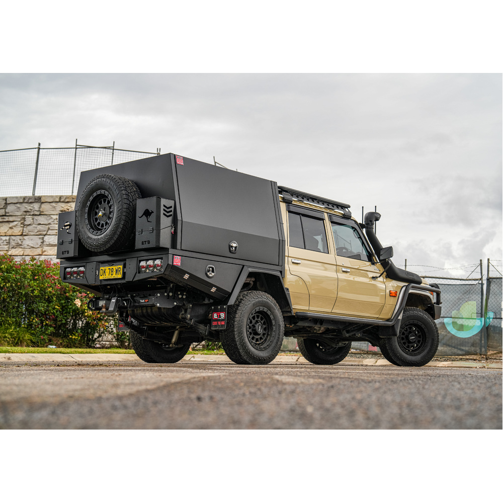 Toyota LC79 Ute Tray and Canopy Package S2 - ezToolbox Aluminium Ute Trays, Aluminium Canopies and Alloy Toolboxes