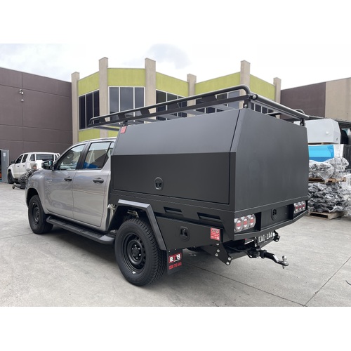 Toyota Hilux Tray and Canopy Package 2 - ezToolbox Aluminium Ute Trays, Aluminium Canopies and Alloy Toolboxes