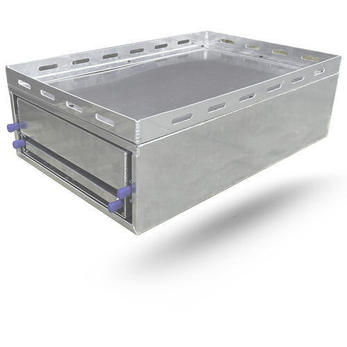530mm Wide Aluminium Ute Canopy Slide Drawer / Bench - ezToolbox Aluminium Ute Trays, Aluminium Canopies and Alloy Toolboxes