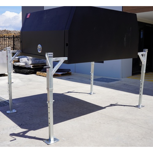 Set of 4 Canopy Jack Legs - ezToolbox Aluminium Ute Trays, Aluminium Canopies and Alloy Toolboxes